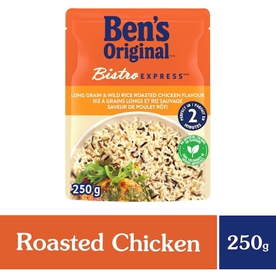 Ben’s BISTRO EXPRESS riz à grains longs et riz sauvage saveur poulet rôti 250 g, 1,12 $/100g