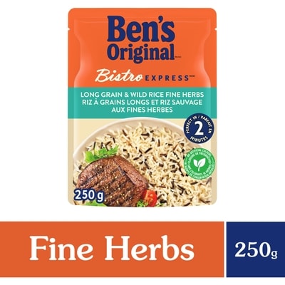 Ben’s BISTRO EXPRESS riz à grains longs et riz sauvage aux fines herbes 250 g, 1,12 $/100g