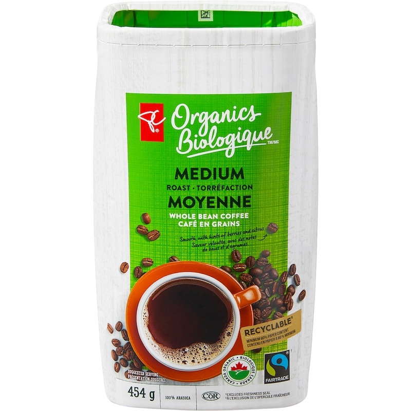 Medium Roast Organic Whole Bean Coffee