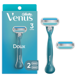Smooth Women's Razor Handle + 2 Razor Blade Refills