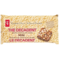 President's Choice Decadent Mini White Chips 226 g, $2.21/100g