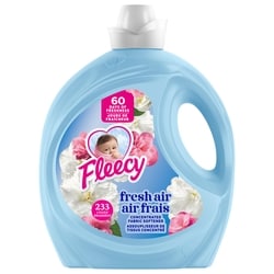 Fleecy Liquid Fabric Softener, Fresh Air 4.7 l, $0.32/100ml