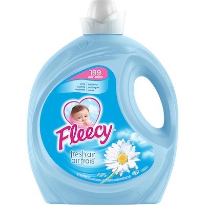 Fleecy Assouplisseur De Tissus Liquide, Air Frais 4.7 l, 0,32 $/100ml