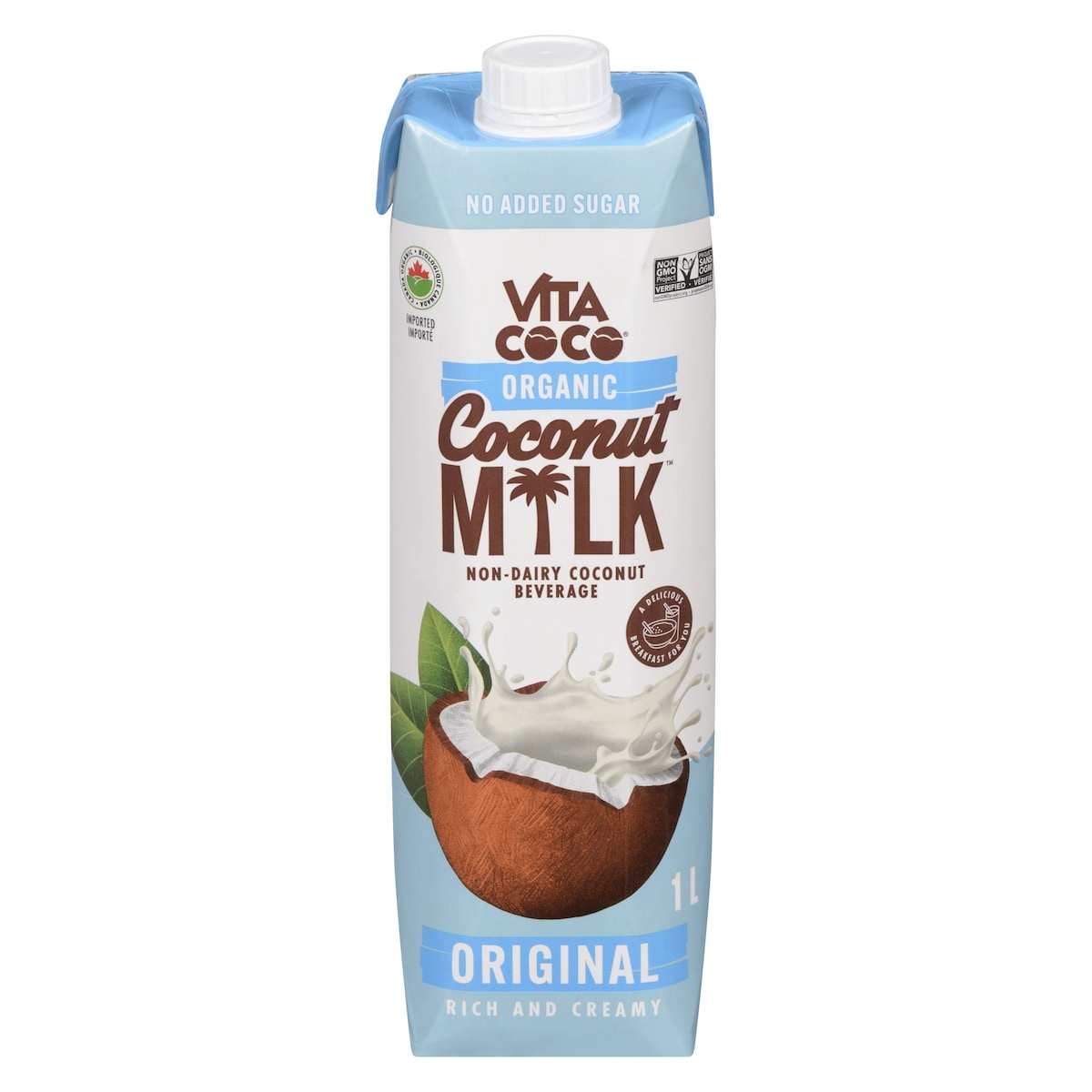 Vita Coco Non-Dairy Beverage Organic Coconut Original 1 l, $0.40/100ml