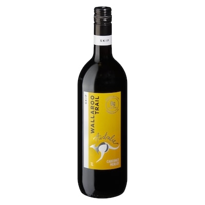 Wallaroo Trail Cabernet Merlot Skip (Pièce d’identité requise au moment du ramassage) 1000 ml, 1,66 $/100ml