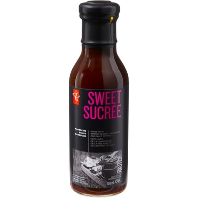 PC Collection noire Sauce barbecue sucrée 350 ml, 1,37 $/100ml