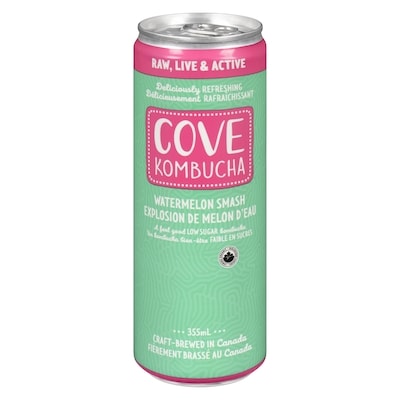 null Kombucha melon d'eau et goyave 355 ml, 0,99 $/100ml