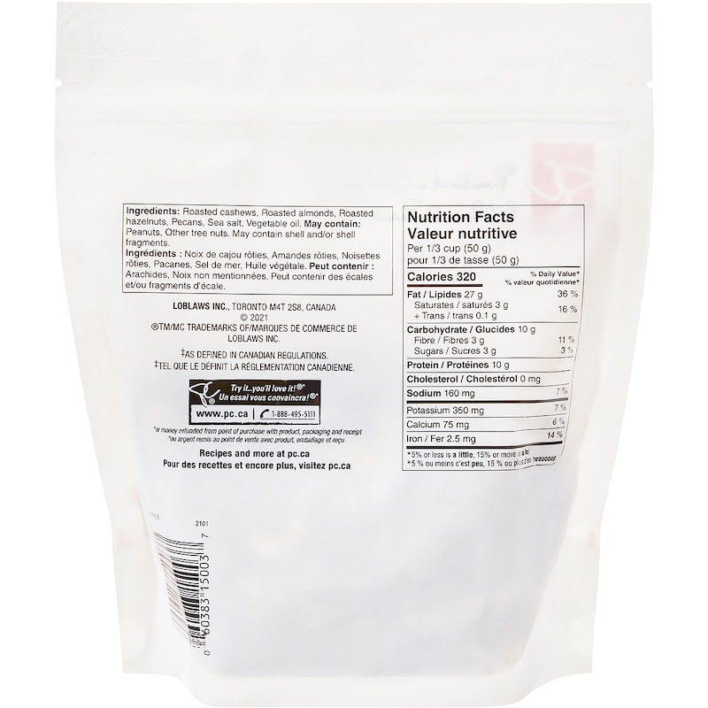 Mixed Nuts 50% Cashews, Sea Salt