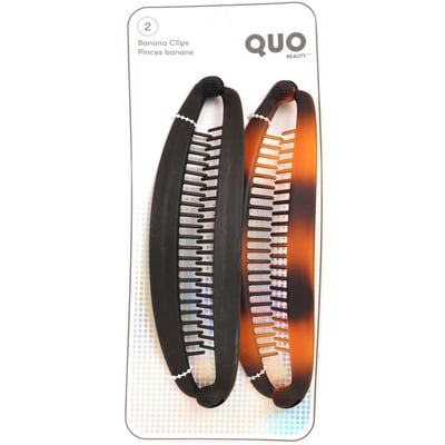Quo Beauty Pinces à cheveux en forme de banane, 2 pièces 2 ea, 2,75 $/1ch