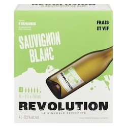 Revolution Sauvignon blanc (Pièce d’identité requise au moment du ramassage) 4000 ml, 1,15 $/100ml