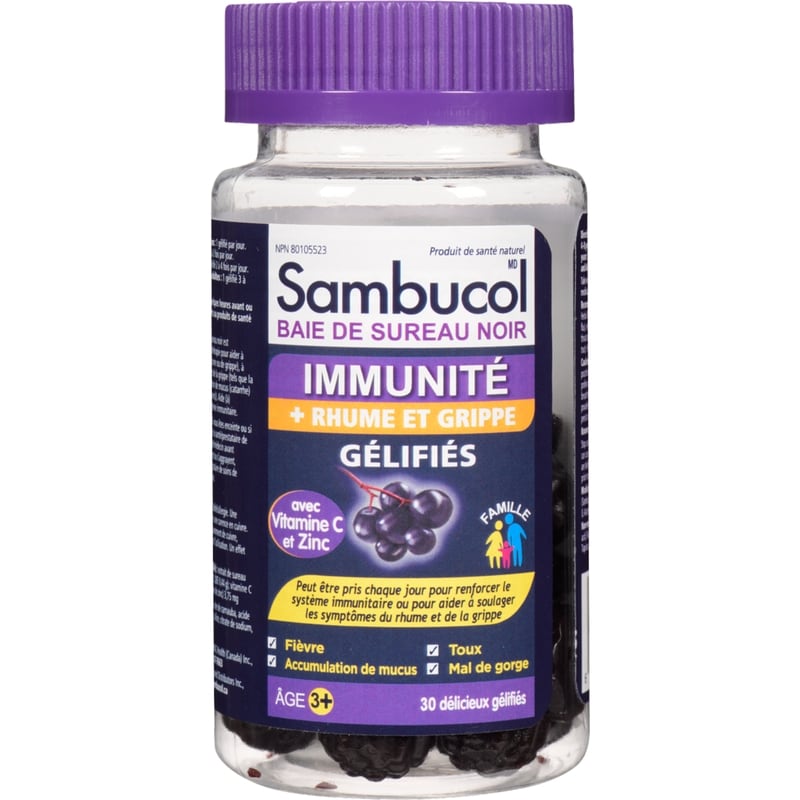Immunity + Cold & Flu Relief Gummies Black Elderberry Ages 3+