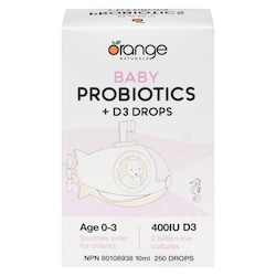 Baby Probiotics + D3 Drops Age 0-3