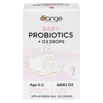 CanPrev Baby Probiotics + D3 Drops Age 0-3 10 ml, $234.90/100ml