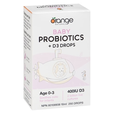 Baby Probiotics + D3 Drops Age 0-3