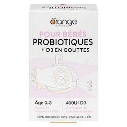 CanPrev Pour Bébés Probiotiques + D3 En Gouttes Âge 0-3 10 ml, 279,90 $/100ml