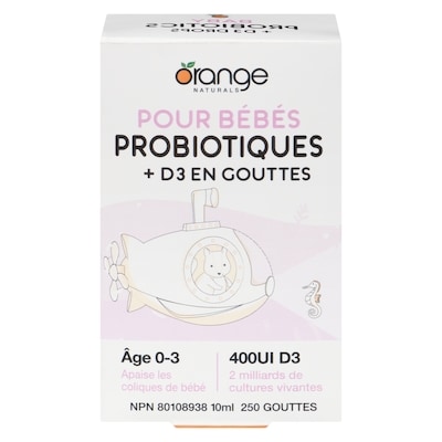 CanPrev Pour Bébés Probiotiques + D3 En Gouttes Âge 0-3 10 ml, 279,90 $/100ml