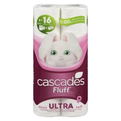 Cascades Bathroom Tissue Ultra Soft 2 Ply 8 ea, $1.25/1ea
