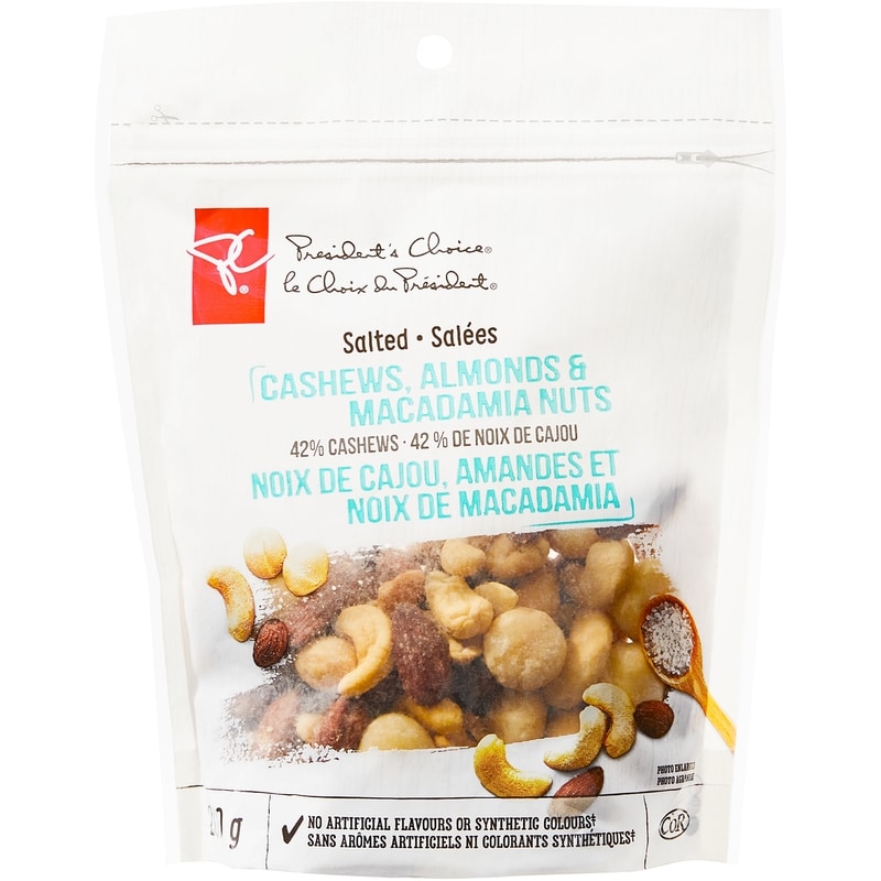 Salted Cashews Almonds and Macadamia Nuts
