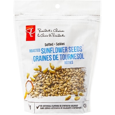President's Choice Roasted Sunflower Seeds 350 g, $1.71/100g