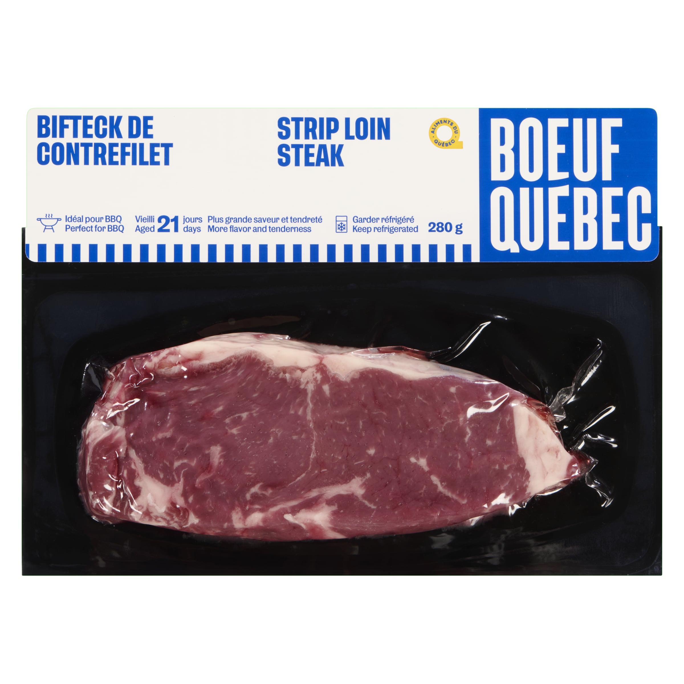 Alpha Beef Striploin Steak  280 g, $7.14/100g