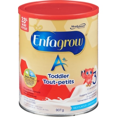 Enfagrow Boisson nutritionnelle pour tout-petit, saveur de lait, en poudre 907 g, 3,97 $/100g 1,80 $/1lb