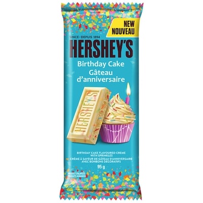 Hershey's Birthday Cake Candy Bar 95 g, $2.62/100g