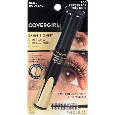 CoverGirl Mascara Stretch and Strengthen Exhibitionist, Very Black 9 ml, 155,44 $/100ml