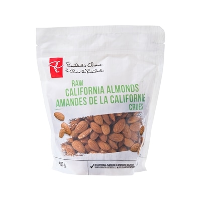 le Choix du Président Amandes de la Californie crues 400 g, 2,25 $/100g