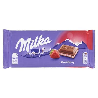 Milka Chocolate Strawberry 100 g, $2.79/100g