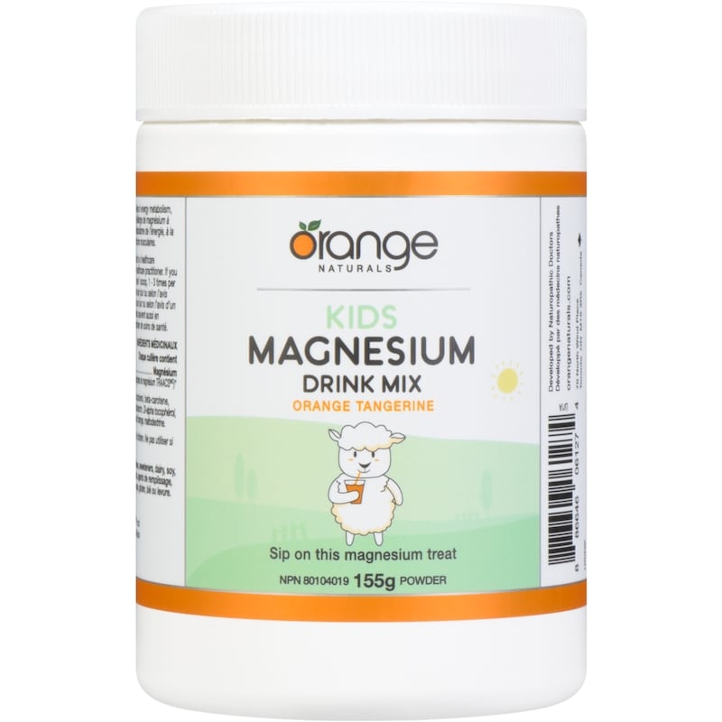 Kids Orange Tangerine Magnesium Drink Mix Powder
