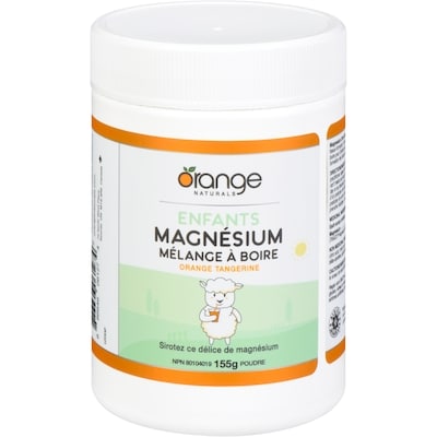 Orange Naturals Enfants Orange Tangerine Magnésium Mélange À Boire Poudre 155 g, 18,06 $/100g