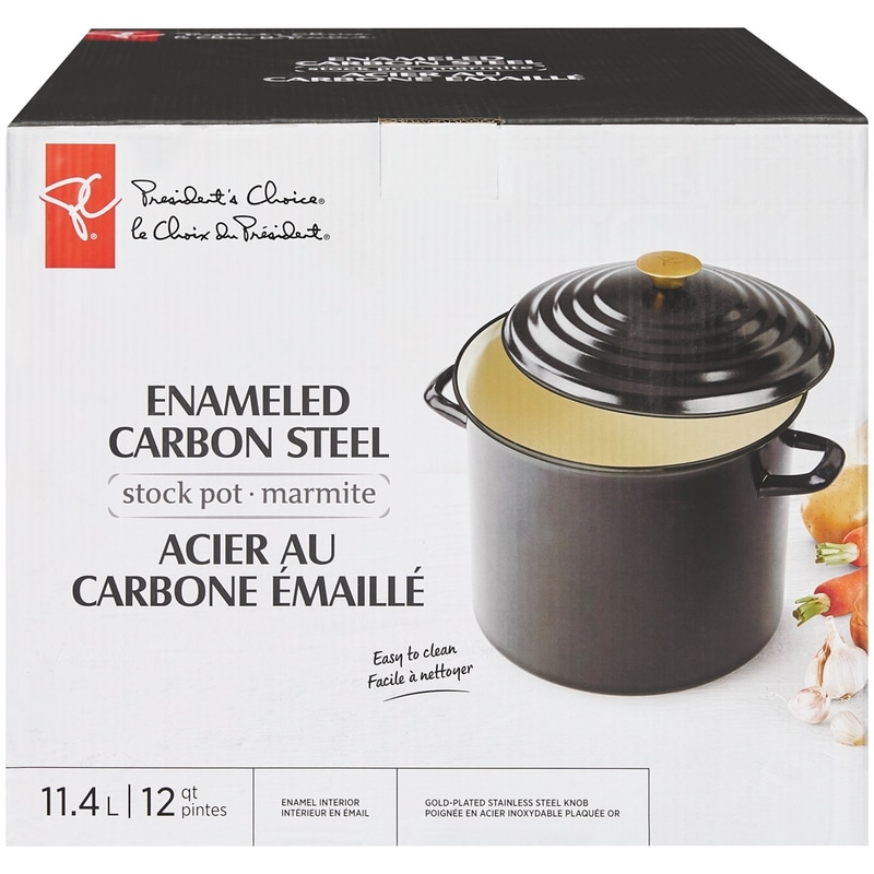 Enameled Carbon Steel Stock Pot