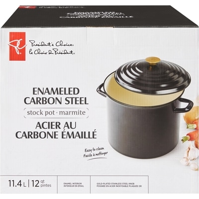 le Choix du Président Marmite en acier au carbone émaillé 1 ea, 52,00 $/1ch