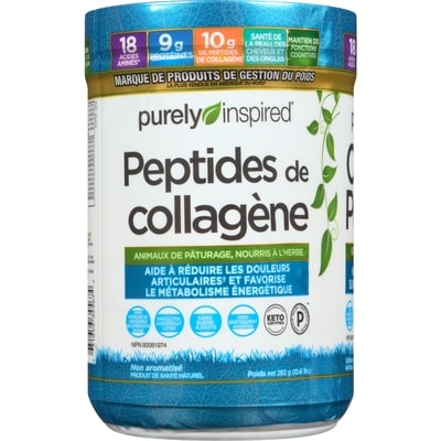 Purely Inspired Peptides De Collagène Non Aromatisé 282 g, 9,93 $/100g