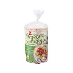 PC Organics Sea Salt Brown Rice Cakes, Organic 120 g, $3.74/100g