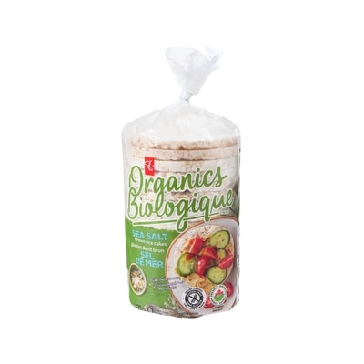 PC Organics Sea Salt Brown Rice Cakes 120 g, $3.58/100g