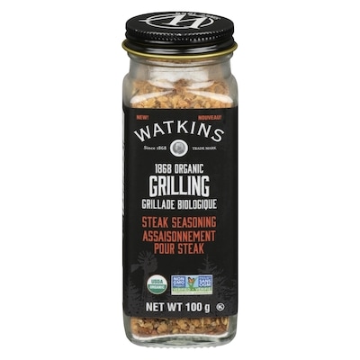 Watkins Grillade Biologique Assaisonnement Pour Steak 100 g, 9,99 $/100g