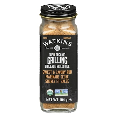 Watkins Grillade Biologique Marinade Sèche Sucrée Et Salée 104 g, 9,61 $/100g