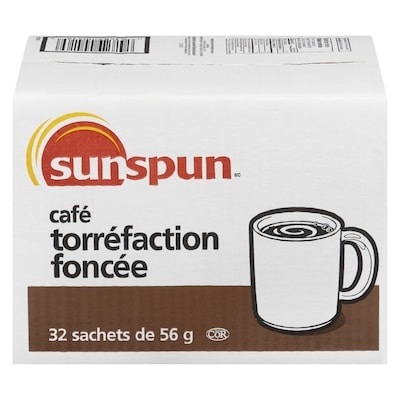 Sunspun Torréfaction Foncée Café 32x56.0 g, 3,07 $/100g