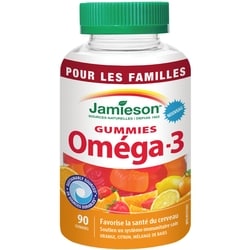 Jamieson Gummies Oméga-3 Pour Les Familles 90 ea, 0,19 $/1ch