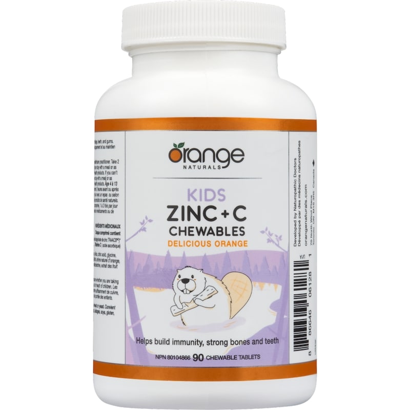 Kids Delicious Orange Zinc + C Chewable