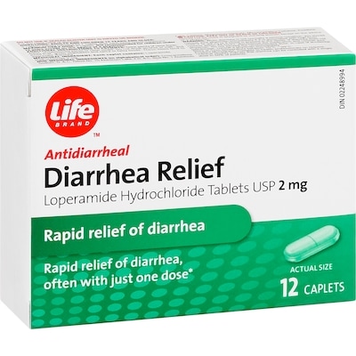 Diarrhea Relief, 12 caplets