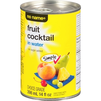 No Name Fruit Cocktail In Water 398 ml, $0.75/100ml