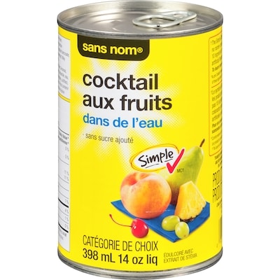 Sans Nom Cocktail Aux Fruits Dans De L'Eau 398 ml, 0,75 $/100ml
