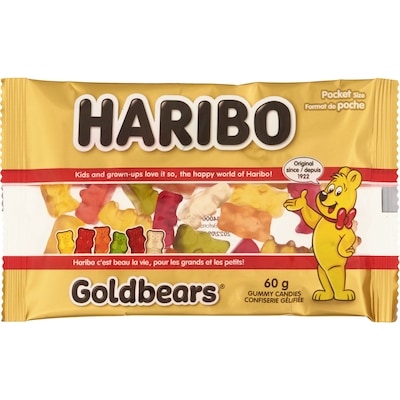Haribo Confiserie Gélifiée Format De Poche 60 g, 3,32 $/100g