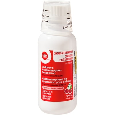 Cherry Flavour Children's Acetaminophen Suspension 160 mg
