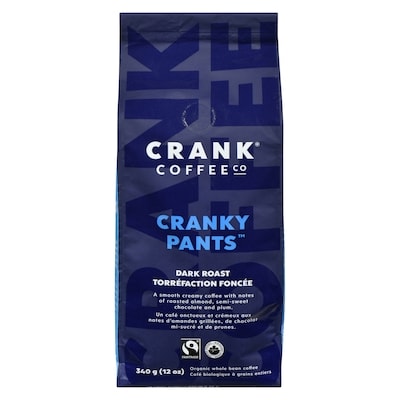 Crank Coffee Co. Organic Whole Bean Coffee Dark Roast 340 g, $4.11/100g