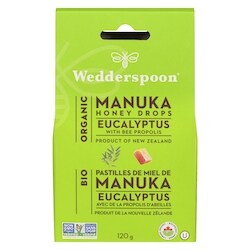 Wedderspoon Organic Eucalyptus With Bee Propolis Manuka Honey Drops 120 g, $9.16/100g