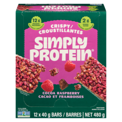 Simply Protein Snack Bar Cocoa Raspberry, 12-Pack 12x40.0 g, $6.25/100g