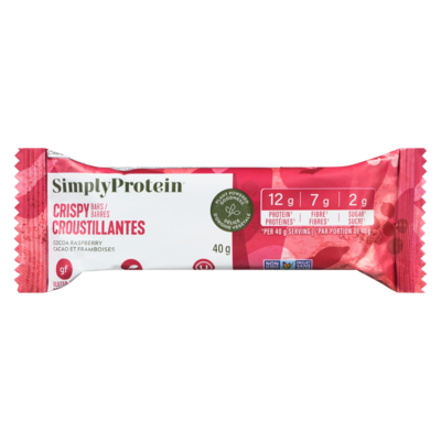 Simply Protein Snack Bar Cocoa Raspberry 40 g, $7.50/100g
